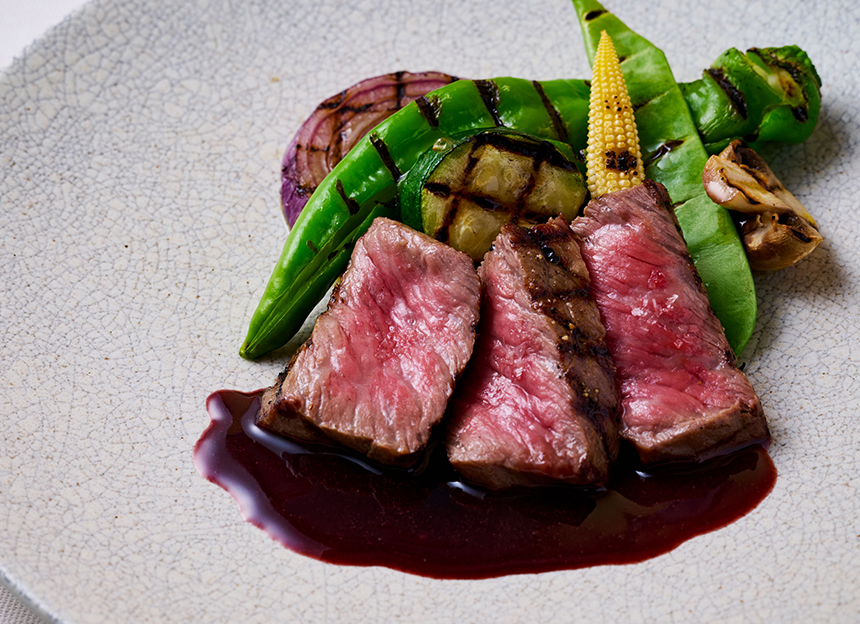 銘柄牛A5ランク希少部位(シンシン)のグリル