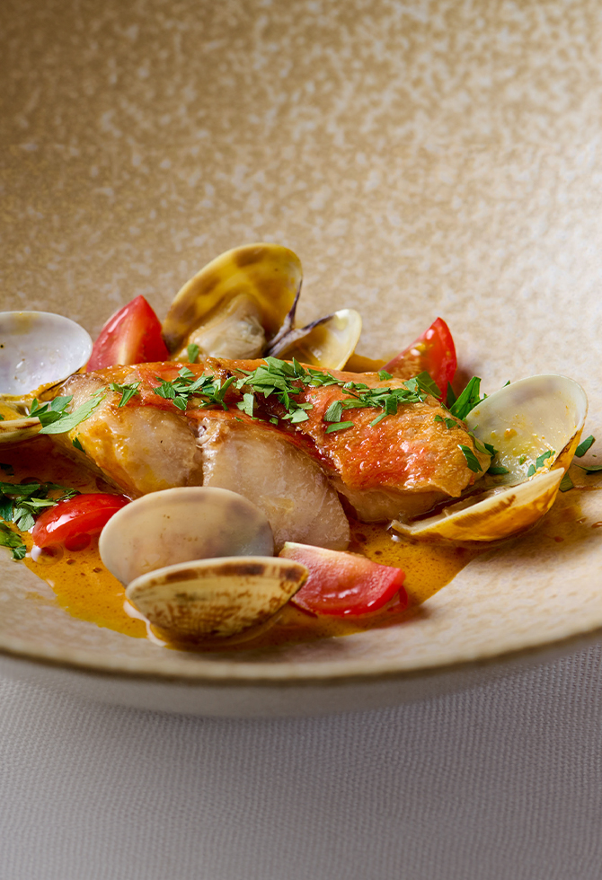 金目鯛のポワレ ブイヤベースソース