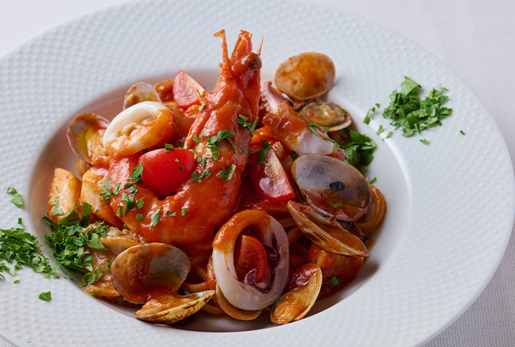 ディナーコースパスタ